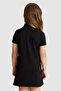 Girl's Black Knitted Dress 50325597-Vr046 - 5