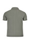 Khaki Regular Fit Polo Collar Buttoned T-Shirt - 3