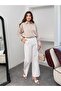Women's Vertical Striped Shirt Collar Long Sleeve Shirt - 5