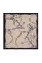 Call Icon Pattern Tivil Silk Scarf 14001-8