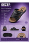 Black Men's Teliği Shoes 1 Piece Ergonomic Sole Non-Slip Sole Durable Magzeme Light and Comfortable