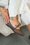Danso Women's Straw Detailed Tie-Up Ballerinas Brown - 5