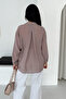 Women's Oversize Aerobin Shirt – Single Pocket Buttoned Long Sleeve Loose Shirt - 6