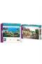 Stone Street and Seaside Village Double Set - 1000 + 500 Piece Double Puzzle Set