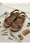 Women's Anatomical Cork Sole Double Buckle Flip-Flop Casual Sandals