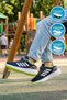 Navy Blue-Yellow Velcro Boys' Sports Shoes 755 F - 2