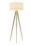Nordic Modern Bedroom linen cover Standing Floor vertical lamp With 9W bulb and Remote control - 4