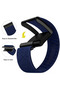 Whoop 5.0 Nylon Band, Adjustable Stretch Sport Band Replacement with Secure Quick-Clip Hardware, Breathable Athletic Wristband for Men and Women - Dark Blue with Black Holder - 5