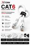 كابل إيثرنت CAT6 بطول 1 متر RJ45 LAN كابل مودم إنترنت لجهاز التوجيه والكمبيوتر - 3