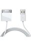 30-Pin USB Data Sync Charging Cable For Apple iPhones White - 3
