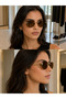 Brown Gold Detailed Sunglasses - 2