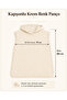 100% Cotton Cream Handwoven Children's Poncho, Hooded Bathrobe & Beach Towel - 2