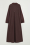 Large Size Cupra Suede Overcoat - Brown - 4