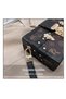Kiffiyeh Chic Vintage-Inspired Box Bag with Gold Hardware – Elegant Black and White Crossbody Purse for Fashionable Outings, Parties, and Everyday Use - 4