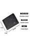 Men’s Slim Bifold Wallet – Premium Synthetic Leather, Minimalist Design, Multiple Card Slots, Metal Logo - 2