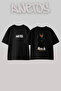 50 Cent_40 Design Printed Unisex Oversize Black Tshirt