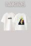 Billie Eilish_116 Design Printed Unisex Oversize White Tshirt