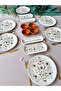 Serenat Model 6-Person 14-Piece Modern Breakfast/Brunch Set with Sauce Bowl - 3
