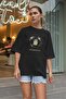 Midsommar Oversize Unisex Black T-Shirt - 3
