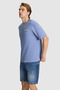 Men's Indigo Comfort Fit Crew Neck T-Shirt 50327169-Vr028 - 3