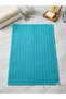 100% Cotton Set of 2 Foot Towels in Beige and Blue Color - 2