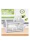 Atticus 2 Tier Dish Rack Chrome Metal Iron/Polypropylene Modern Houseware Dish Rack L 57x27 X H 35.8cm Chrome - 2
