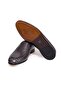 Dark Gray Color Laceless Genuine Leather Leather Sole Men's Shoes - 3