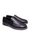 Black Color Laceless Genuine Leather Men's Shoes