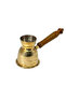 Brass Turkish Coffee Warmer and Tea Maker Pot with Gold Finish(H:4.5"W:4"Capacity:475ml) - 6