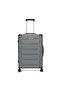 Cyprus 69 cm Polypropylene Hard Trolley, 4 Wheels, Grey