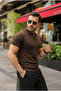 Men's Buttoned Collar Cotton Knitwear T-Shirt - 3
