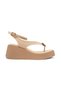 Dl59 Wedge Sole Buckle Detailed Flip-Flop Sandals