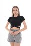 Women's Cross-Waist Detailed Camisole T-Shirt - 4