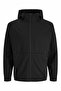 Men's Black Jjebase Sweat Zip Hood Pls Large Size Sweat