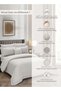 Hotel Striped Comforter Set, Fits 200x200 cm Size Bed, Removable Duvet Filler Included, 8-Pcs King Size, 350 GSM Filling. - 6
