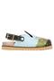 Women's Vegan Leather Green Slippers - Going on an Adventure Design - 7