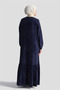 Ruffled Basic Robe Navy Blue - 6