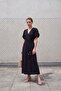 My Fashion Belted V-Neck Maxi Double-Breasted Dress - 3