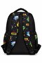 Set of 4, Boy's Patterned Primary School School Bag + Lunch Box + Pen Holder + Eraser Holder - 4