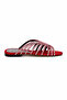 Shine Red Stone Embellished Satin Slippers