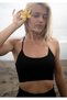 Seamless sports bustier with adjustable straps - 3