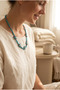 Handmade Starfish Shaped Turquoise Natural Stone Special Design Necklace - 2