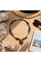 Bohemian Solenne & Kaelith Natural Stone Look Ethnic Patterned Handmade Style Necklace - 3