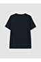 Lcw Grace Navy Blue Embroidered 100% Cotton Women's T-Shirt - 7