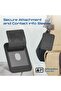 Promate Hushtag Hushtag Anti-loss Smart Luggage Tag With Apple Find My, Rfid Blocking, Wireless Charging, Leather Travel Tag With 6-month Battery, Bluetooth 5.2, Adjustable Strap - BLACK - 2
