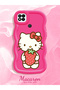 Redmi 10A Compatible Case Camera Protector Red Silicone Couple Phone Case Kitty Pattern - 2