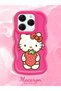 Tecno Spark 20 Pro Compatible Case Camera Protector Red Silicone Couple Phone Case Kitty Pattern - 2