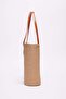 Women's Studded Detailed Straw Shoulder Bag - 4