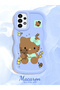 Samsung Galaxy A13 4g Compatible Case Camera Protector Blue Silicone Couple Phone Case Kitty Pattern - 2