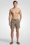 Men Solid Swimming Shorts, Brown - 4